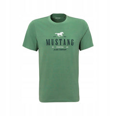 Męski T-Shirt Mustang Style Alex C Print Dark Ivy 1016683 6326
