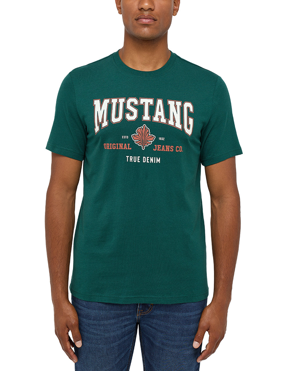 Męski T-Shirt Mustang Style Alex C Print June Bug 1014462 6485