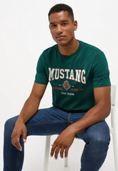 Męski T-Shirt Mustang Style Alex C Print June Bug 1014462 6485