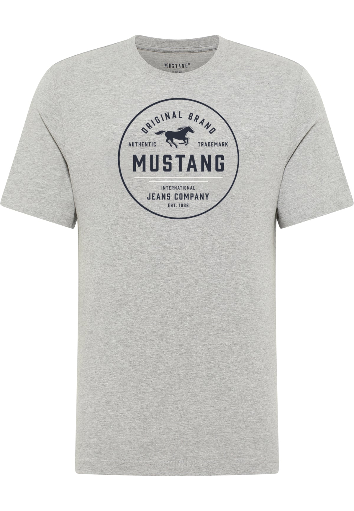 Męski T-Shirt Mustang Style Alex Mid Grey Mélange 1017334 4140