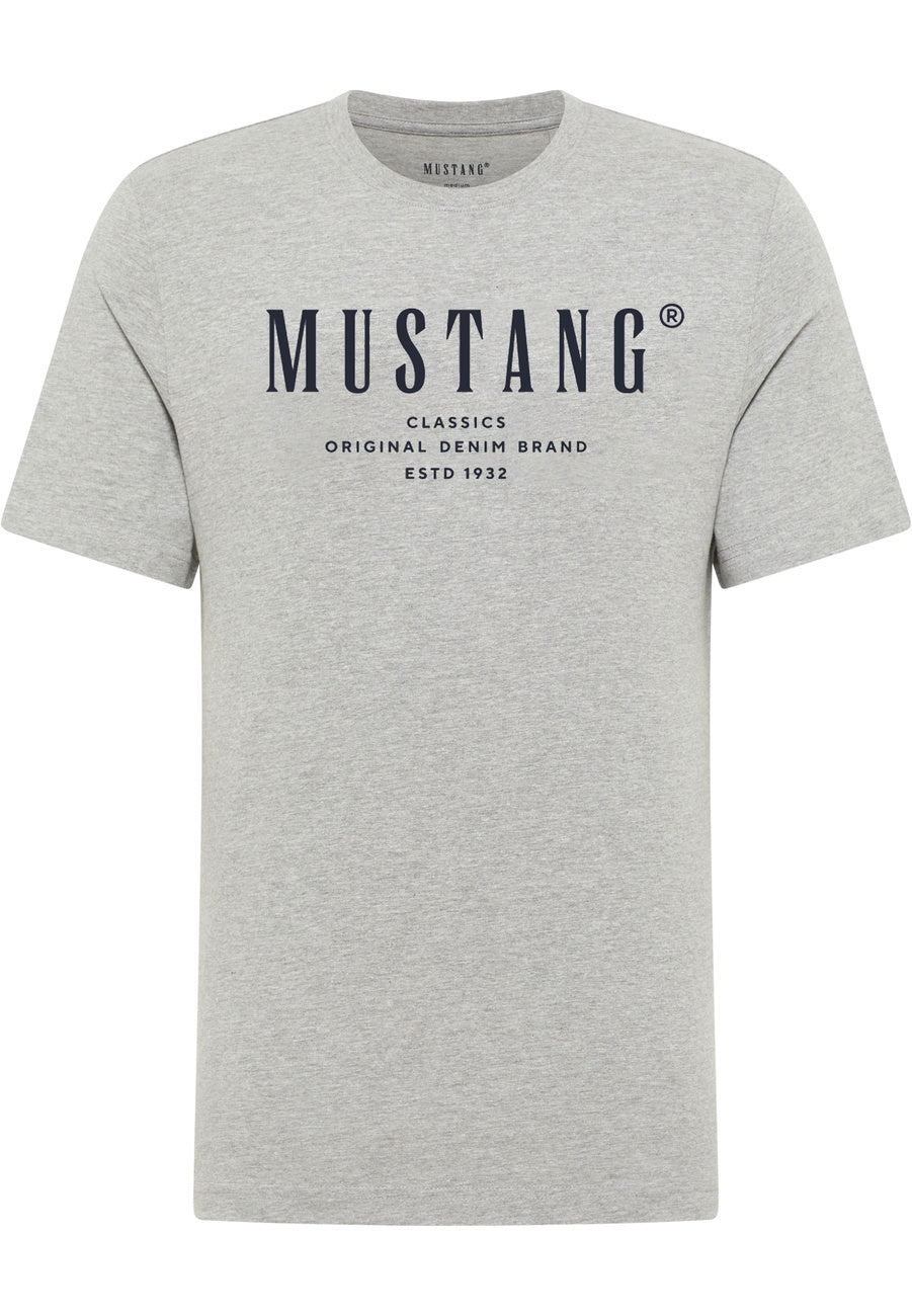 Męski T-Shirt Mustang Style Alex Mid Grey Mélange 1017997 4140