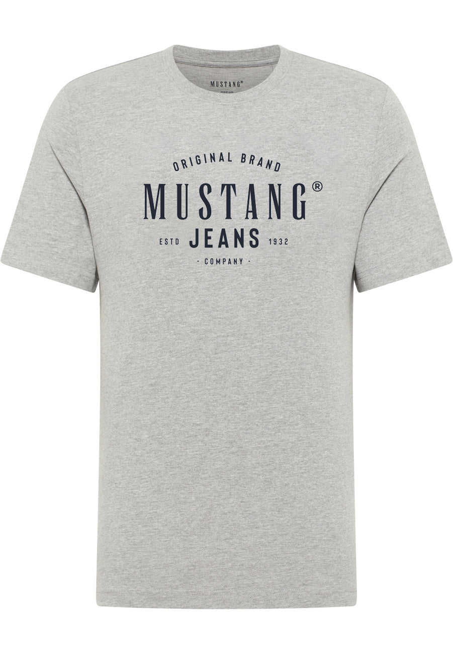 Męski T-Shirt Mustang Style Alex Mid Grey Mélange 1018005 4140