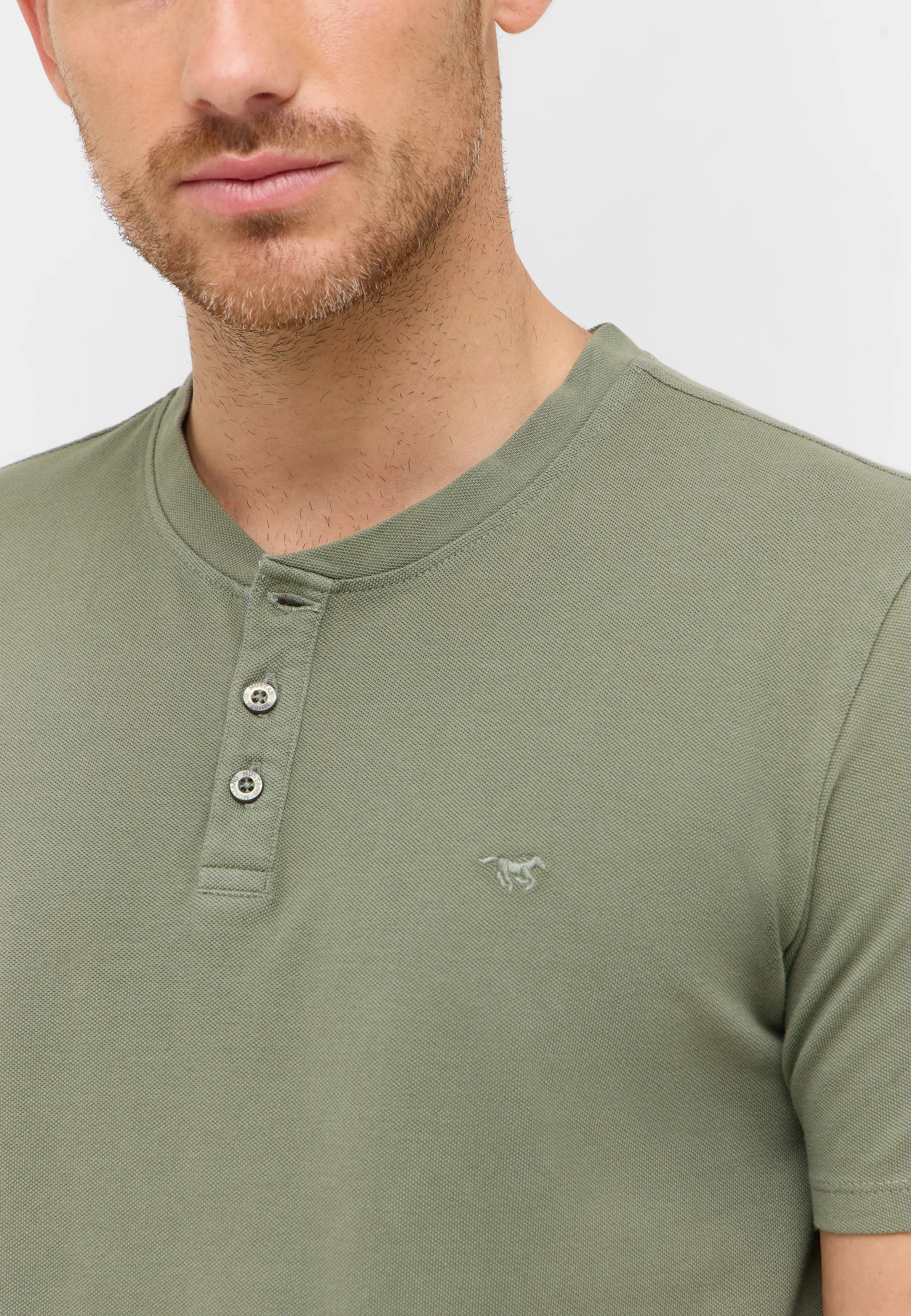 Męski T-Shirt Mustang Style Austin Agave Green 1016862 6473