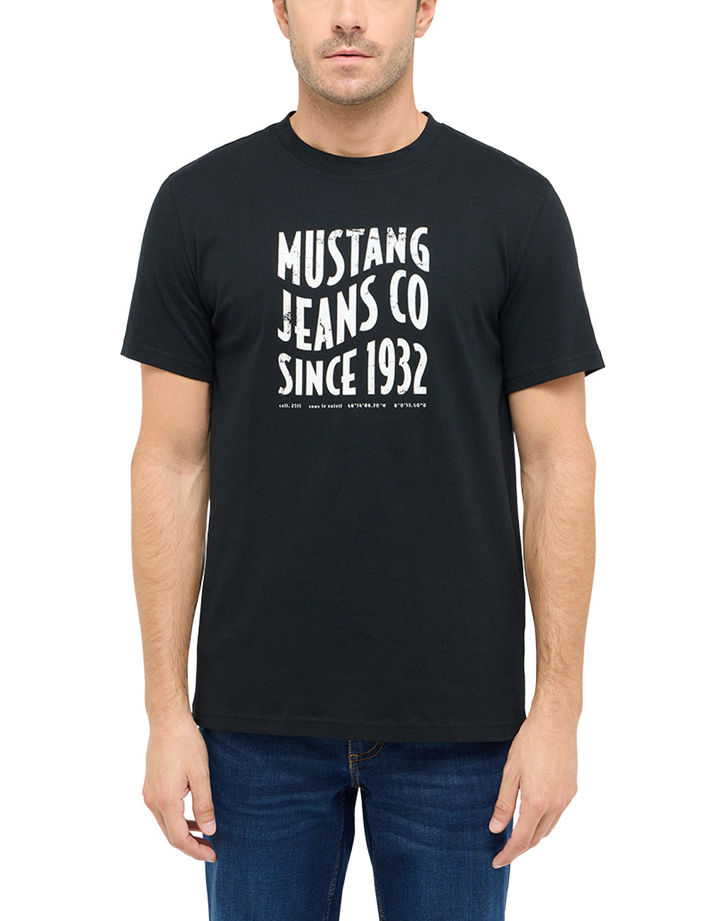 Męski T-Shirt Mustang Style Austin Black 1016272 4142