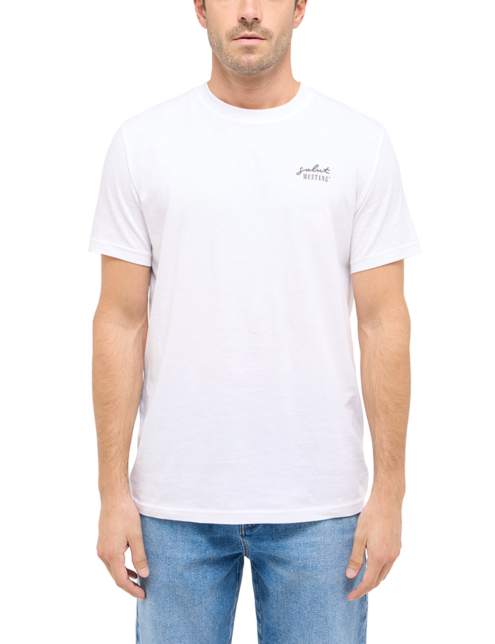Męski T-Shirt Mustang Style Austin Bright White 1016280 2007