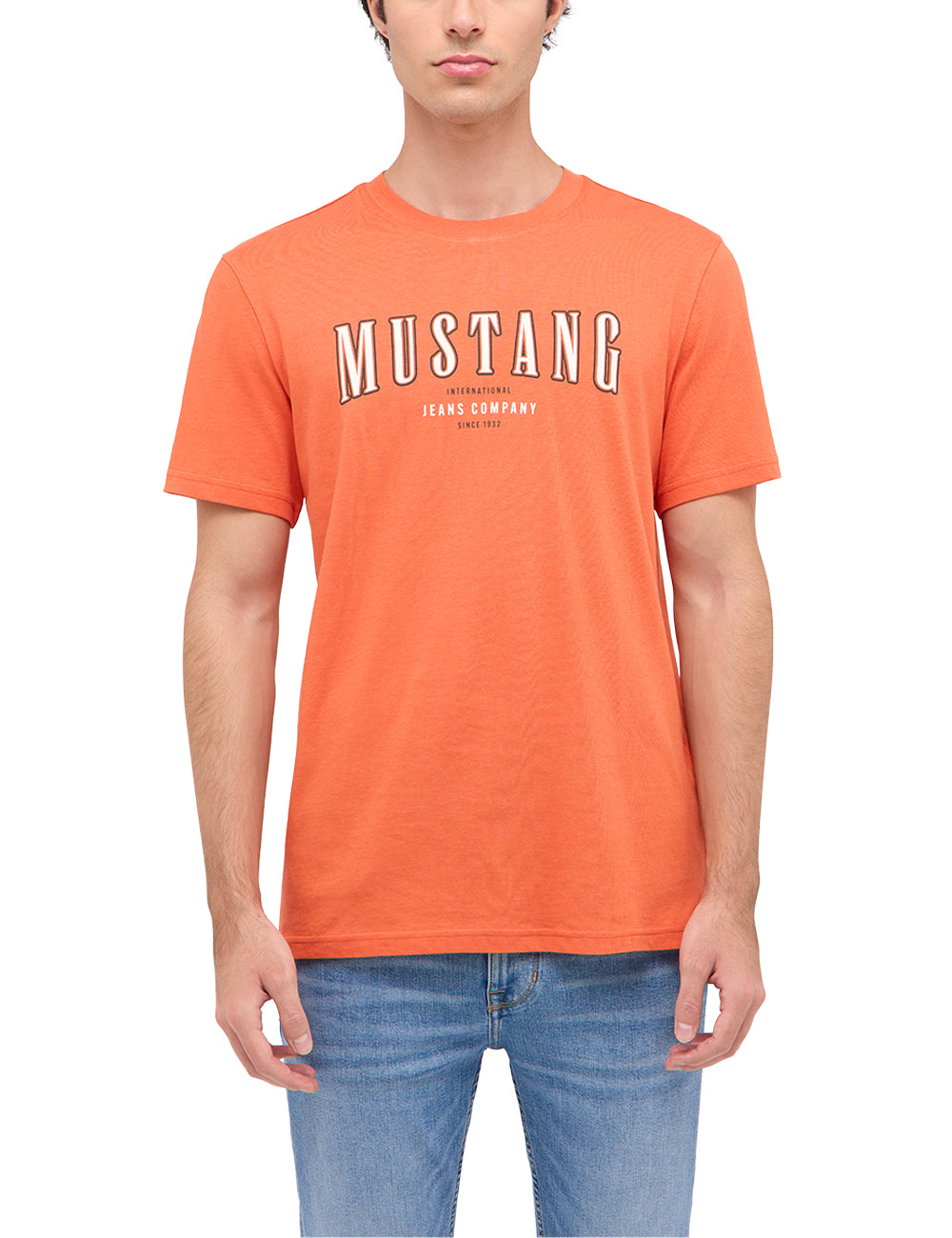 Męski T-Shirt Mustang Style Austin Burnt Ochre 1016266 7105