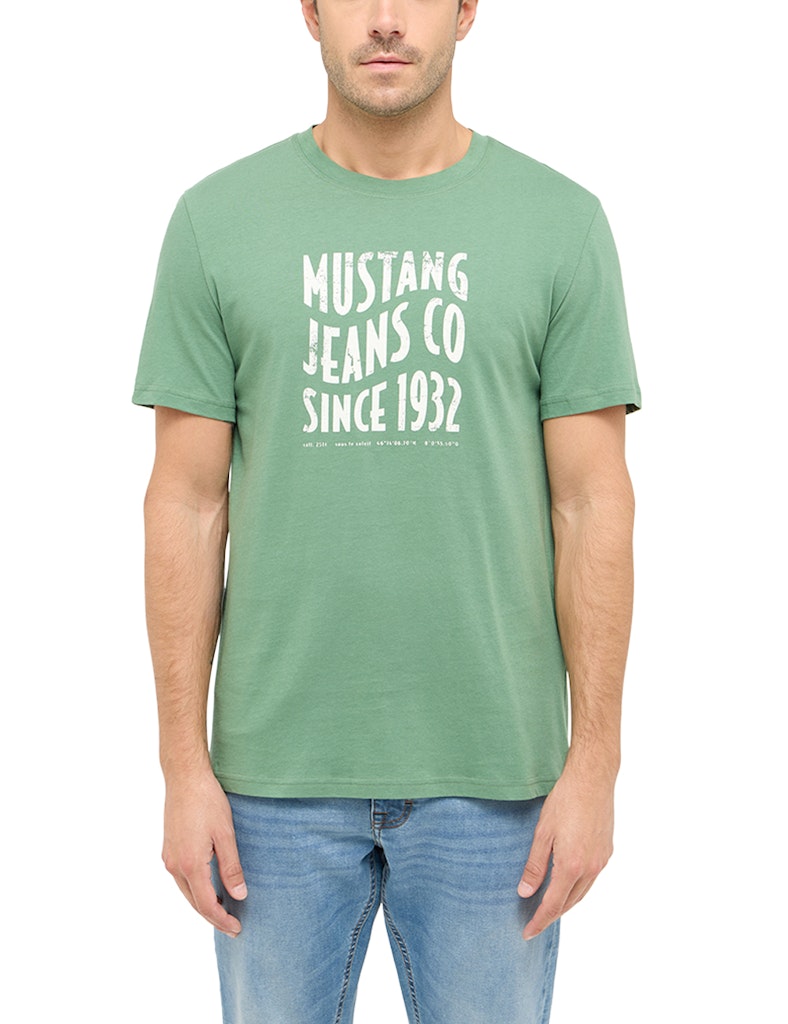 Męski T-Shirt Mustang Style Austin Dark Ivy 1016272 6326