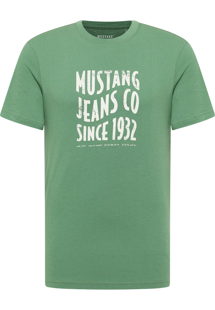 Męski T-Shirt Mustang Style Austin Dark Ivy 1016272 6326