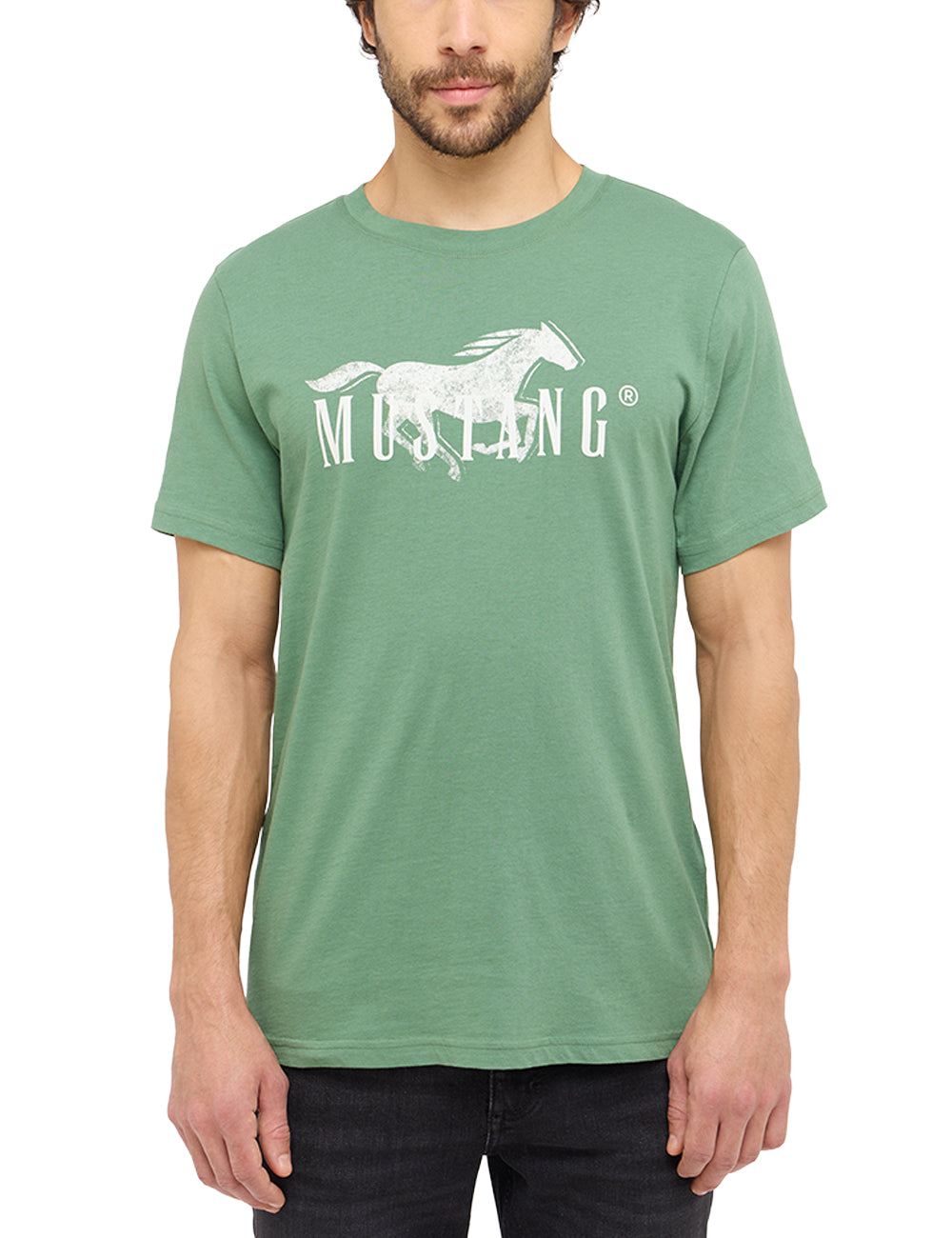Męski T-Shirt Mustang Style Austin Dark Ivy 1016279 6326