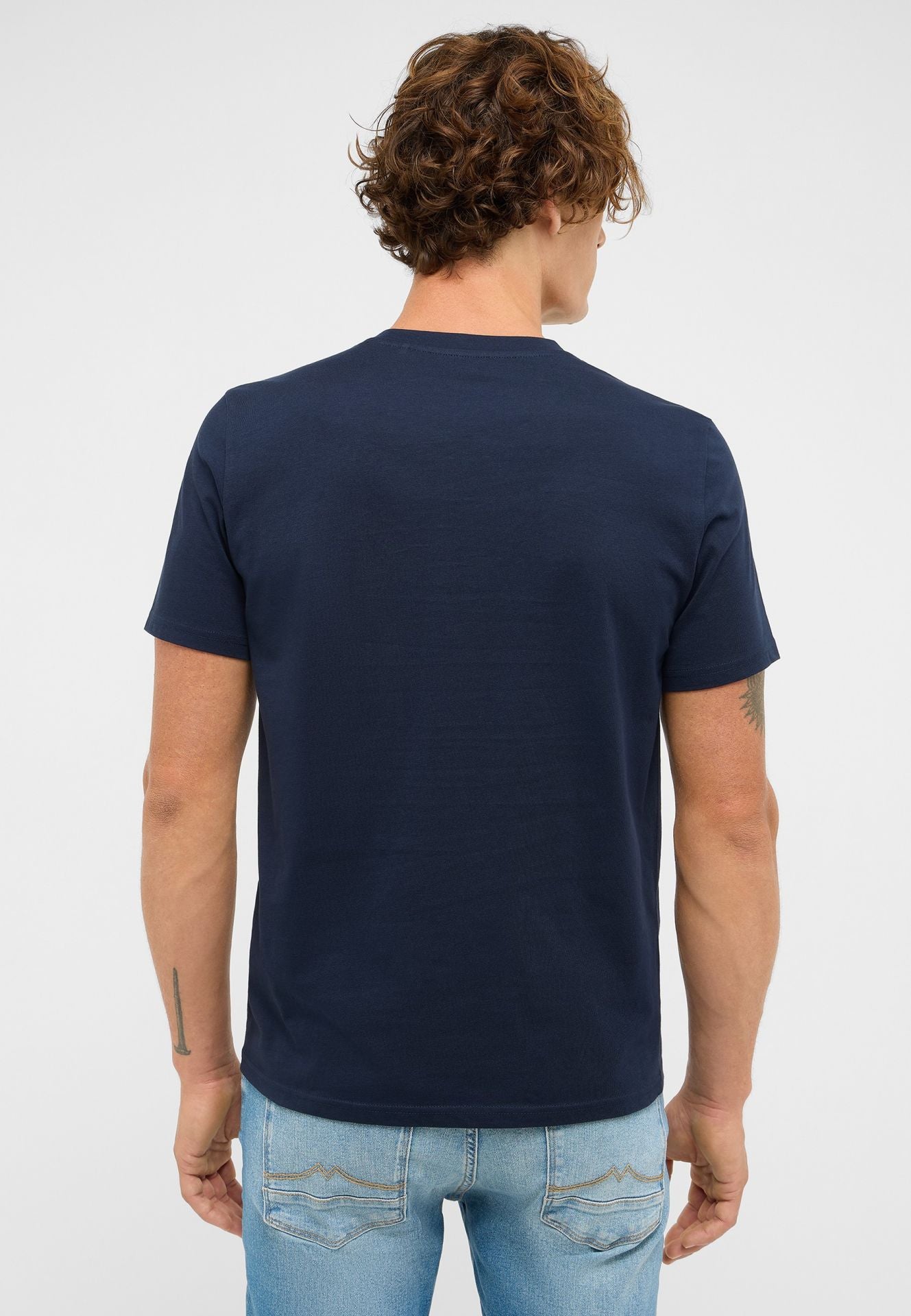 Męski T-Shirt Mustang Style Austin Dark Sapphire 1017126 4136