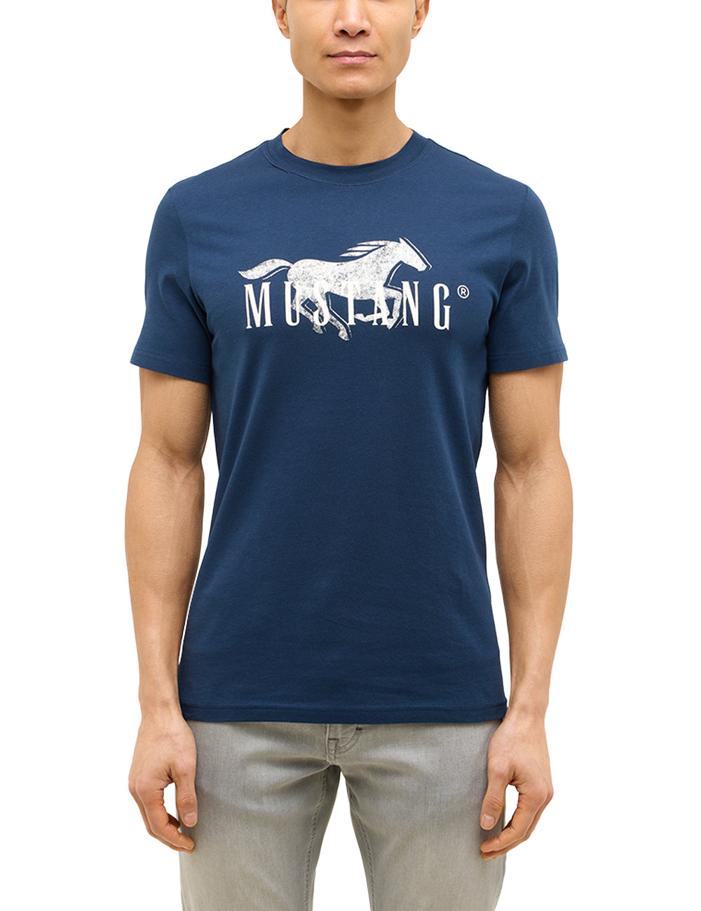 Męski T-Shirt Mustang Style Austin Dress Blues 1016492 5334