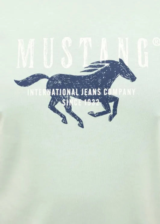 Męski T-Shirt Mustang Style Austin Frosty Green 1016484 6180