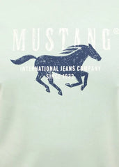 Męski T-Shirt Mustang Style Austin Frosty Green 1016484 6180