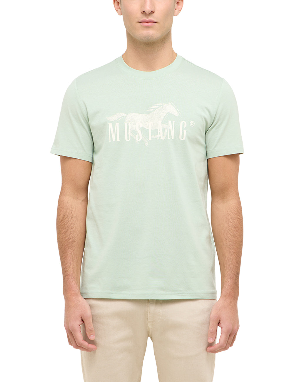 Męski T-Shirt Mustang Style Austin Frosty Green 1016492 6180