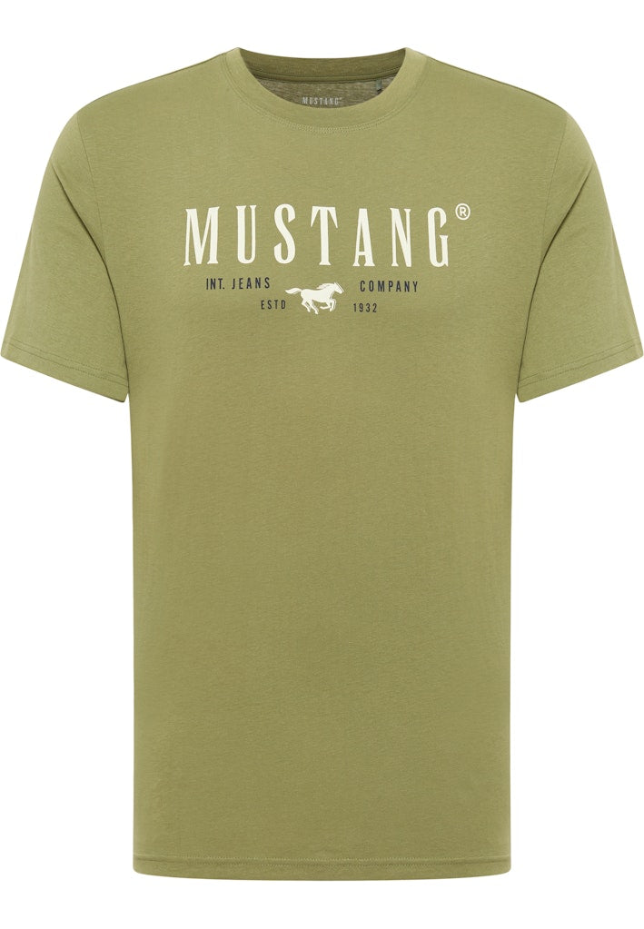 Męski T-Shirt Mustang Style Austin Loden Green 1015829 6353