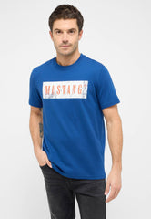 Męski T-Shirt Mustang Style Austin Navy Peony 1016274 5445