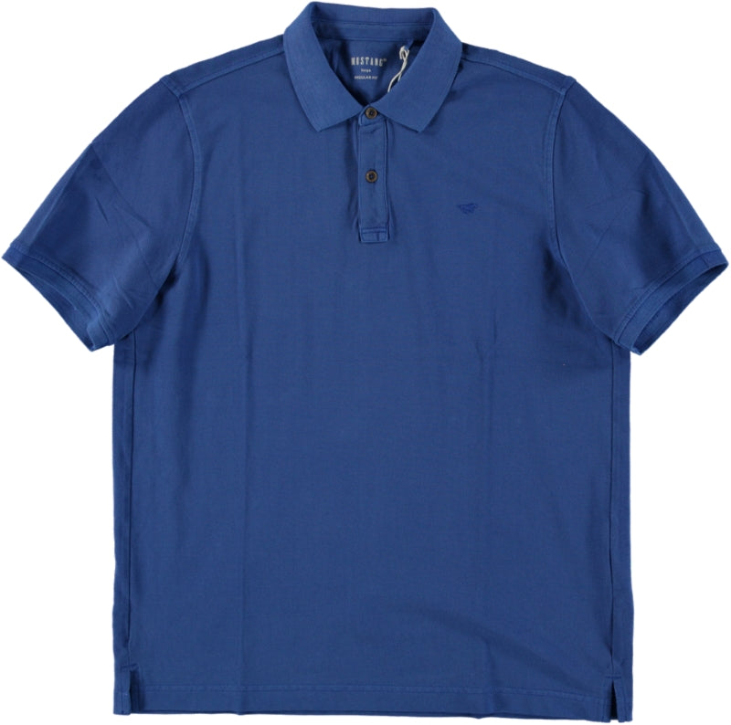 Męski T-Shirt Mustang Style Pablo PC Polo Nautical Blue 1016297 5236