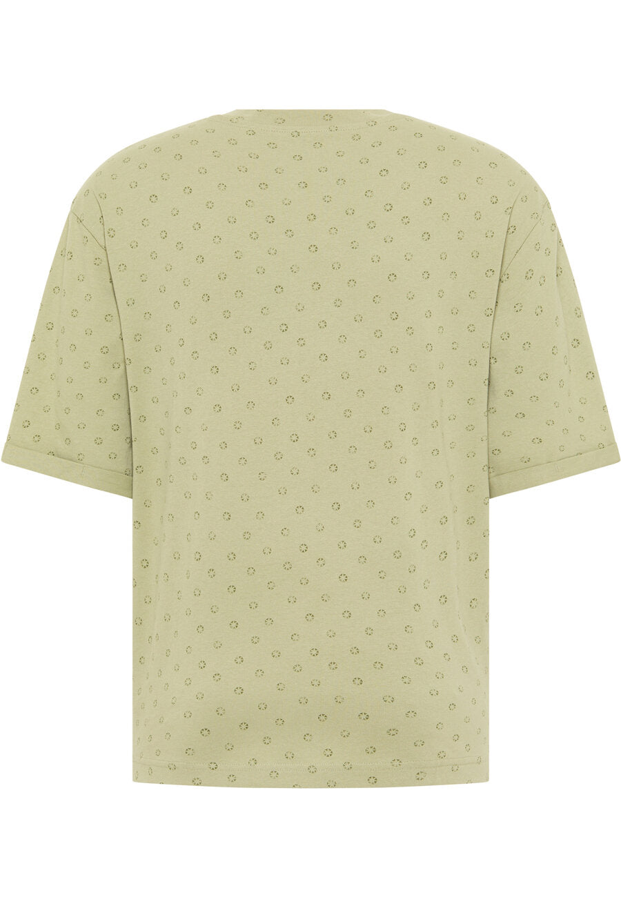 Męski T-shirt MUSTANG Aidan C AOP Indigo Dots 6205 1013555 12417