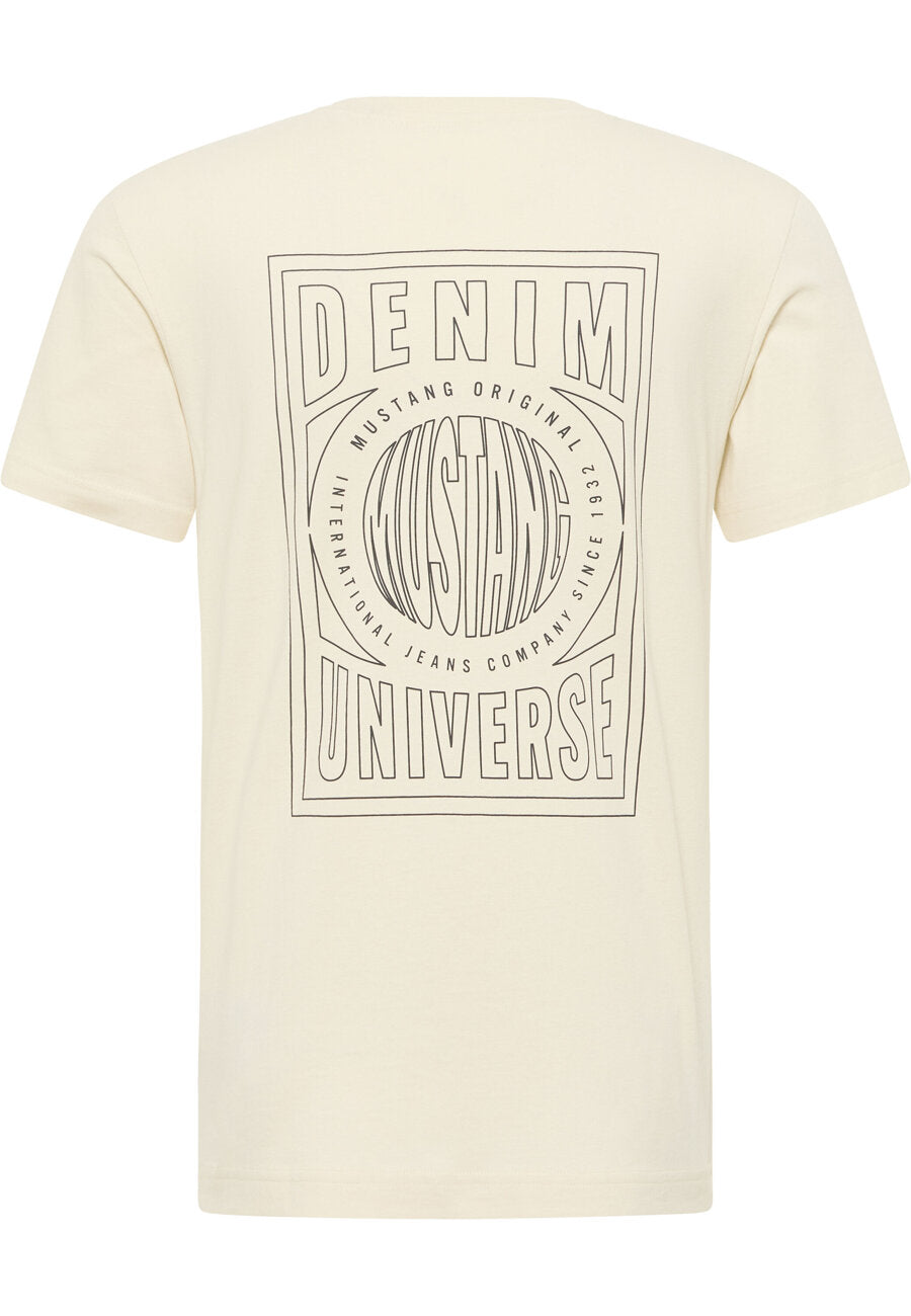 Męski T-shirt MUSTANG Austin Light Gray 1015657 3003