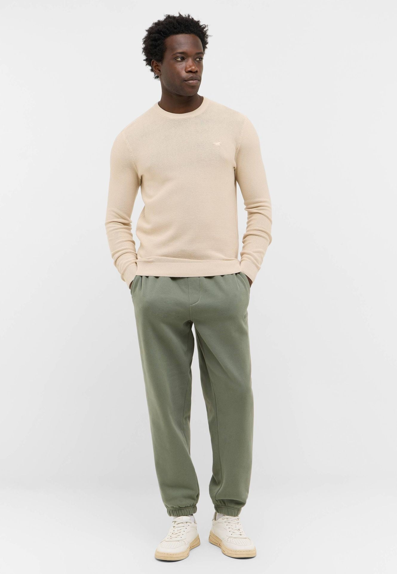 Męski sweter Mustang Style Elliot Oatmeal 1016844 4092