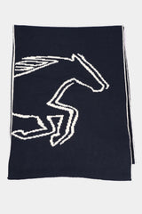 Męski szalik MUSTANG Fairbanks Dark Sapphire 1015488 4136