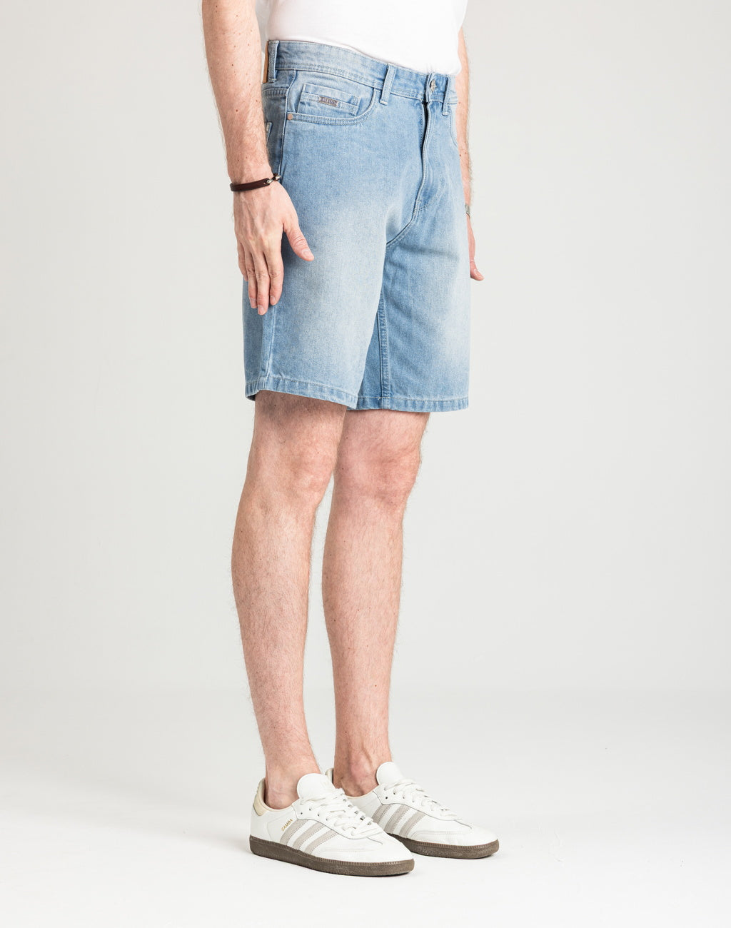 Męskie Spodenki Jeansowe Marcus Justin 2236 Shorts Light Blue Snow 2-7000166