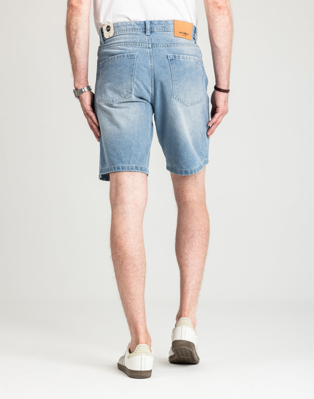 Męskie Spodenki Jeansowe Marcus Justin 2236 Shorts Light Blue Snow 2-7000166