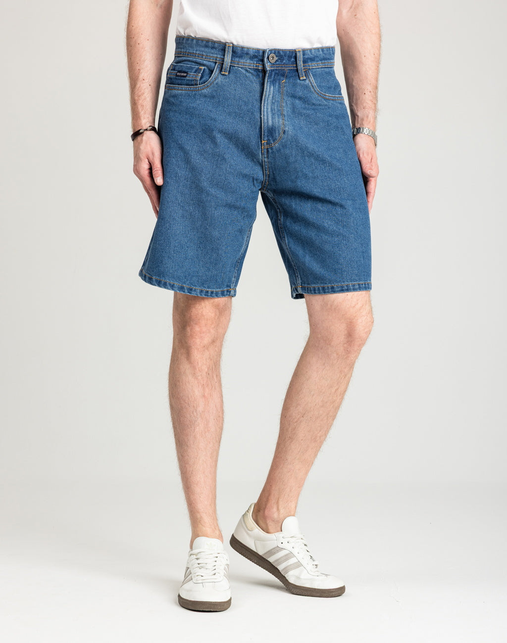 Męskie Spodenki Jeansowe Marcus Justin 2239 Shorts Med. Blue Wash 2-7000168