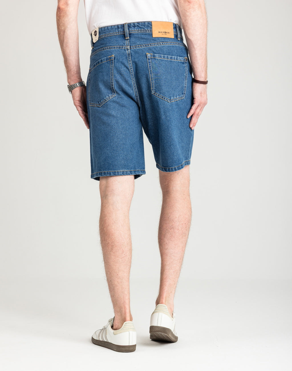Męskie Spodenki Jeansowe Marcus Justin 2239 Shorts Med. Blue Wash 2-7000168