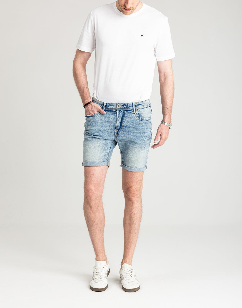 Męskie Spodenki Jeansowe Marcus Slade 2213 Shorts Vintage Light Used 19-200278