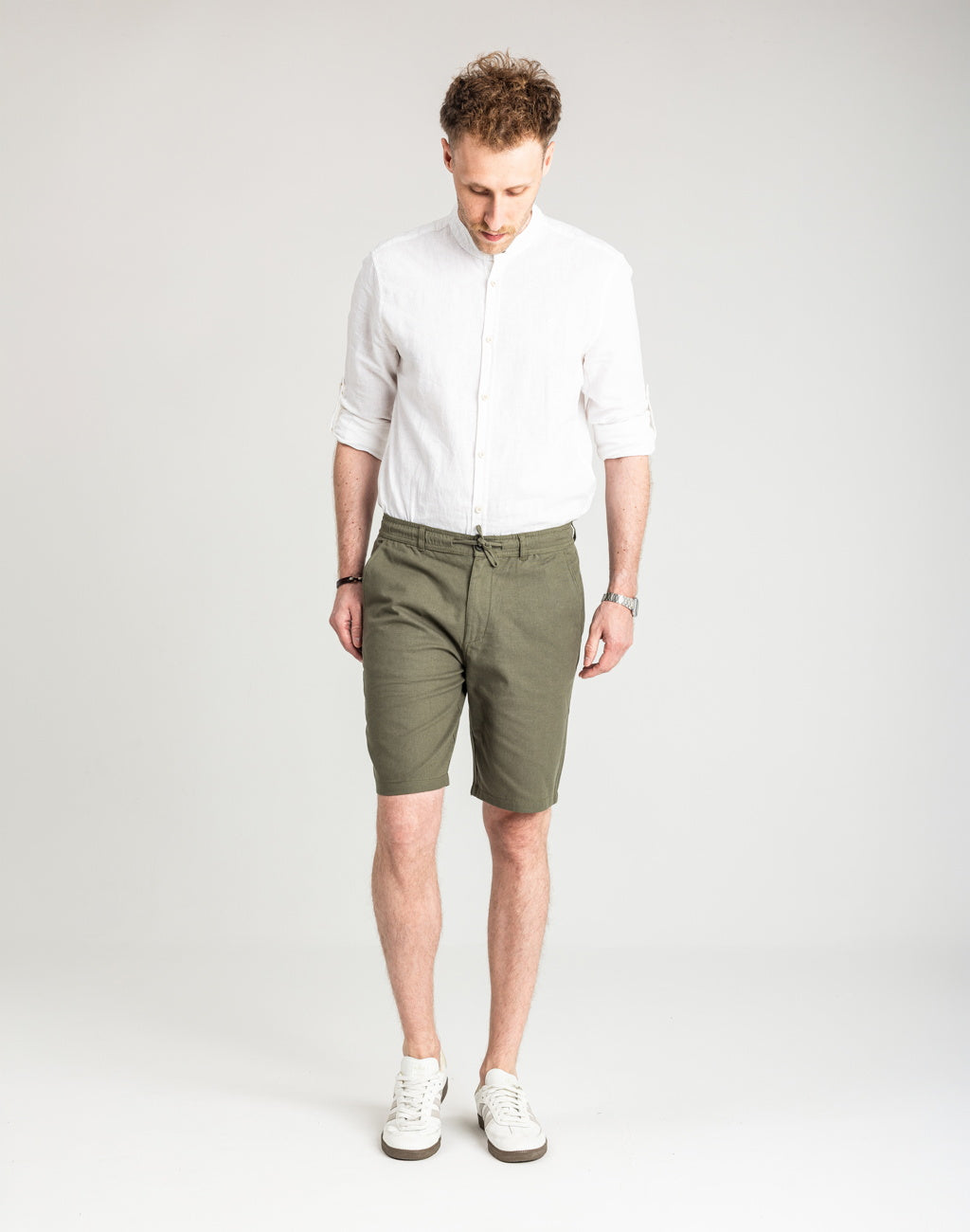 Męskie Spodenki Marcus Brad Shorts Beetle Green 19-200239-5097