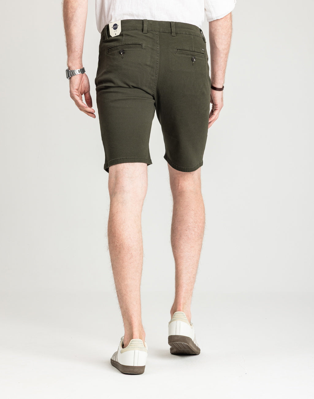 Męskie Spodenki Marcus Gerry Chino Shorts Olive Green 19-200266-5052
