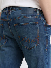 Męskie Spodnie Jeansowe Josh Regular Slim Mid Stone Wash Denim 1047978 10281