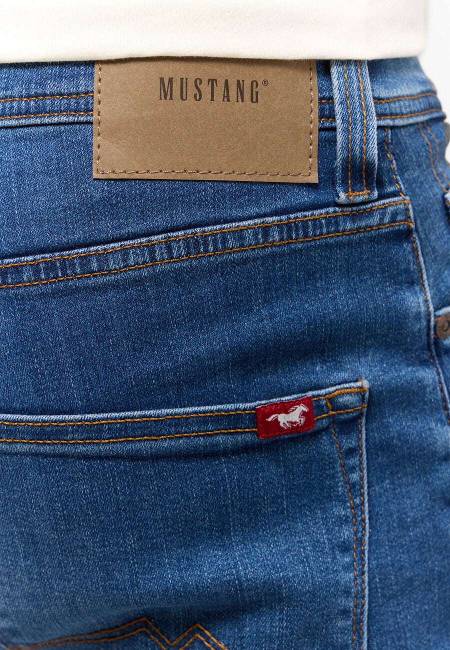 Męskie Spodnie Jeansowe MUSTANG Boston Denim Blue 1015289 5000 682