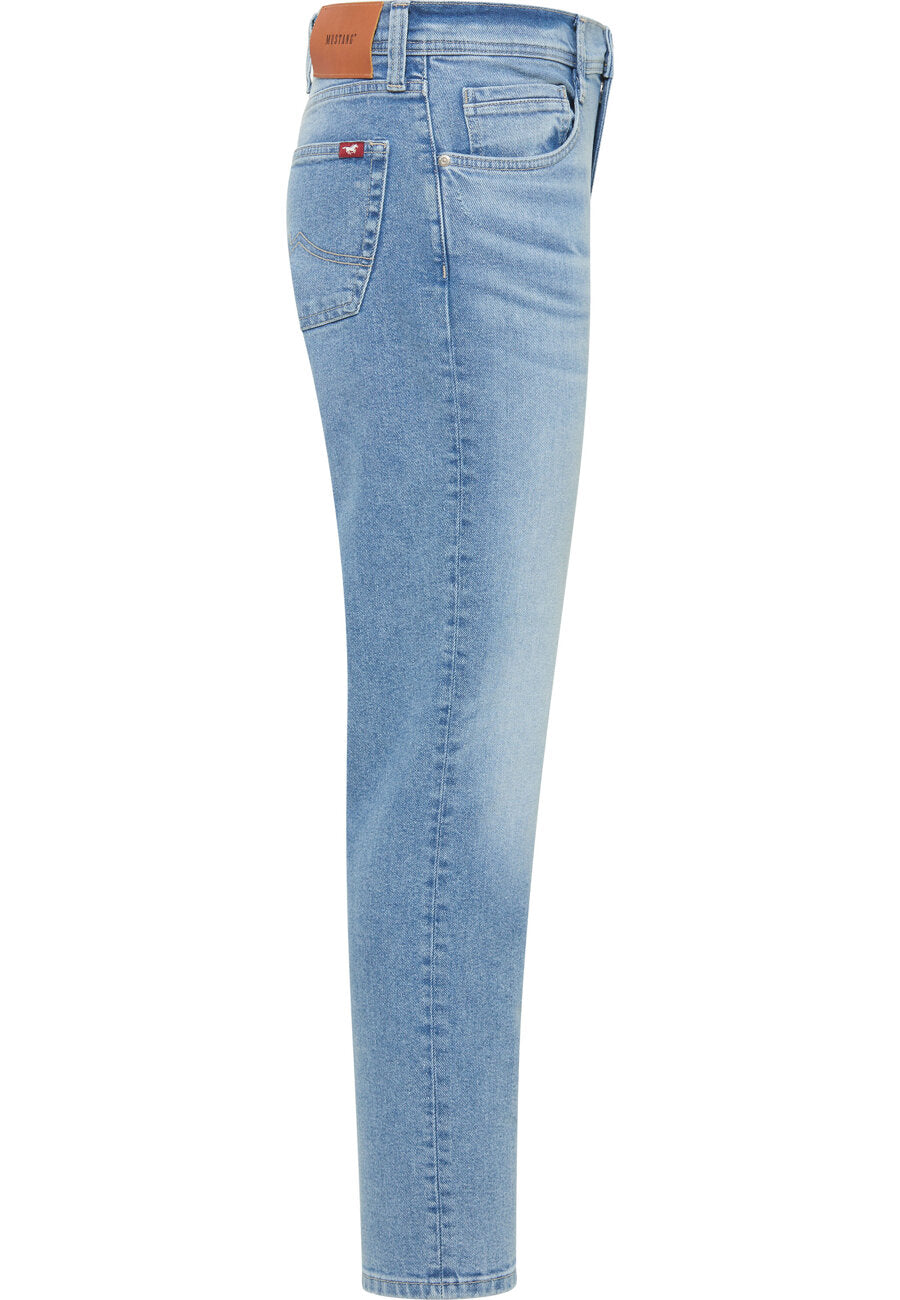 Męskie Spodnie Jeansowe MUSTANG Denver Straight Denim Blue 1014878 5000 414