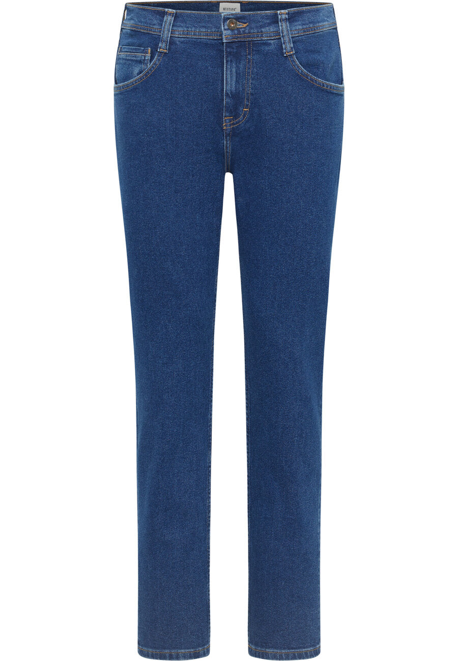 Męskie Spodnie Jeansowe MUSTANG Denver Straight Denim Blue 1014878 5000 700
