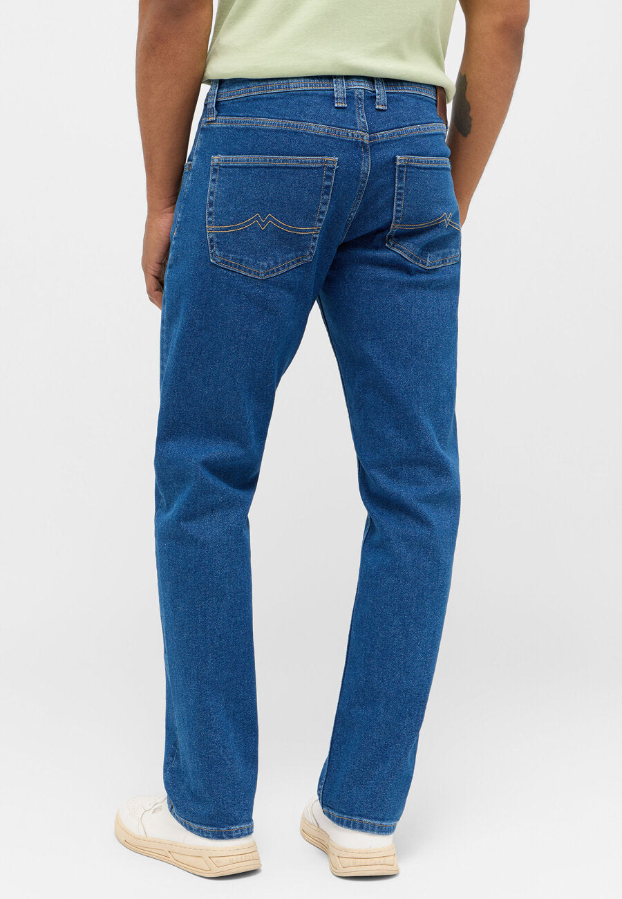 Męskie Spodnie Jeansowe MUSTANG Denver Straight Denim Blue 1014878 5000 700