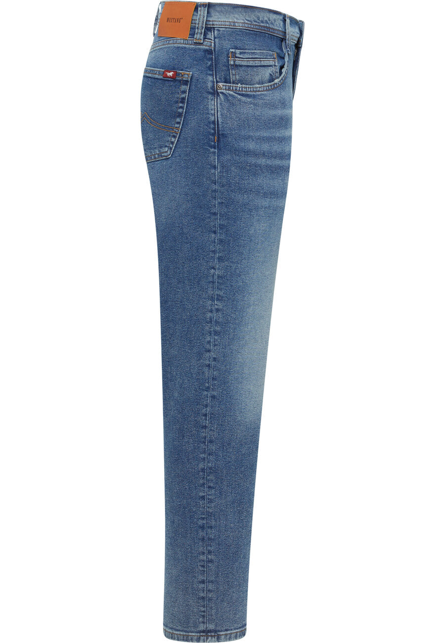Męskie Spodnie Jeansowe MUSTANG Denver Straight Denim Blue 1014878 5000 784