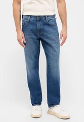 Męskie Spodnie Jeansowe MUSTANG Denver Straight Denim Blue 1016340 5000 682