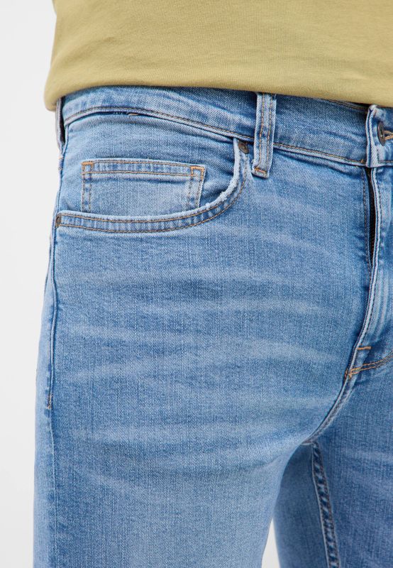Męskie Spodnie Jeansowe MUSTANG Frisco Skinny Denim Blue 1016307 5000 583