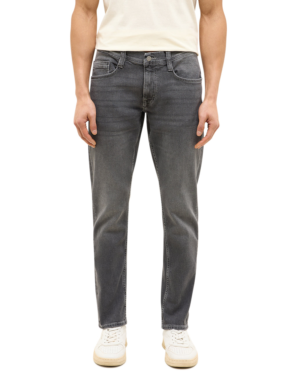Męskie Spodnie Jeansowe MUSTANG Oregon Slim Denim Black 1015863 4000 302