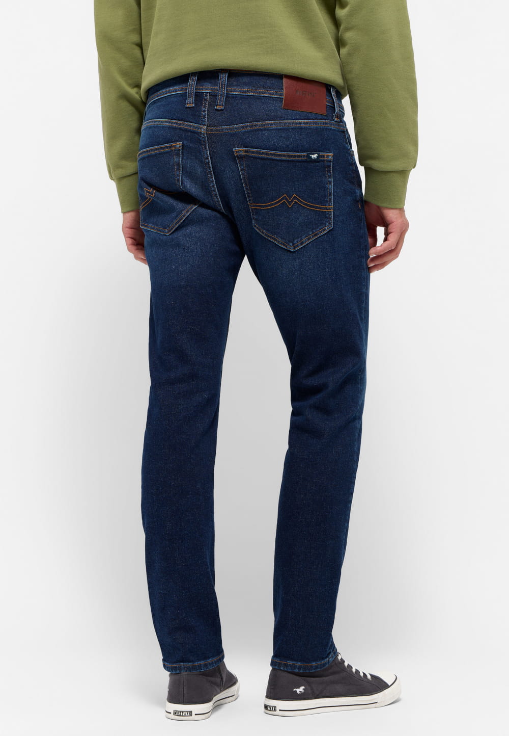 Męskie Spodnie Jeansowe MUSTANG Oregon Slim Denim Blue 1015865 5000 801