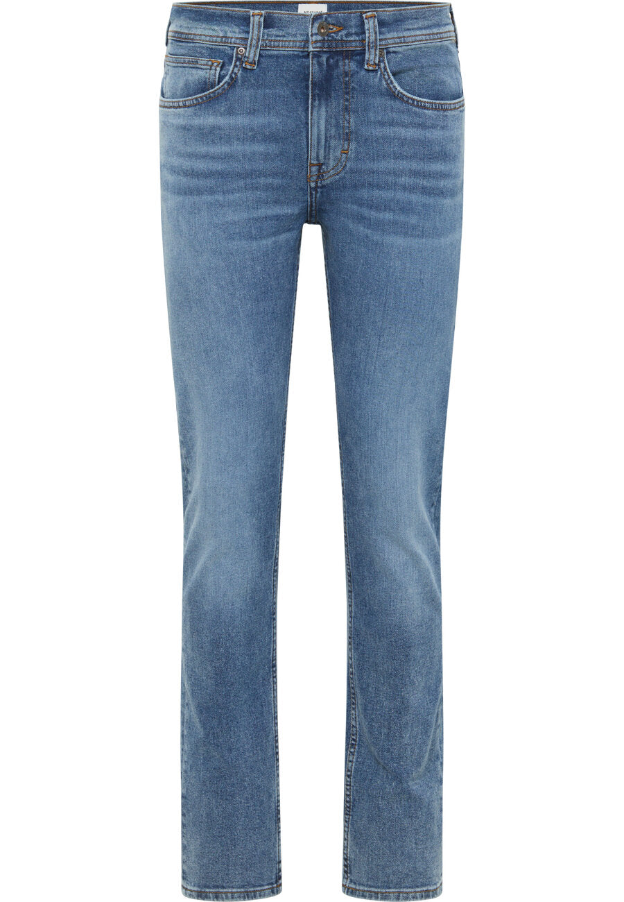Męskie Spodnie Jeansowe MUSTANG Orlando Slim Denim Blue 1014860 5000 884
