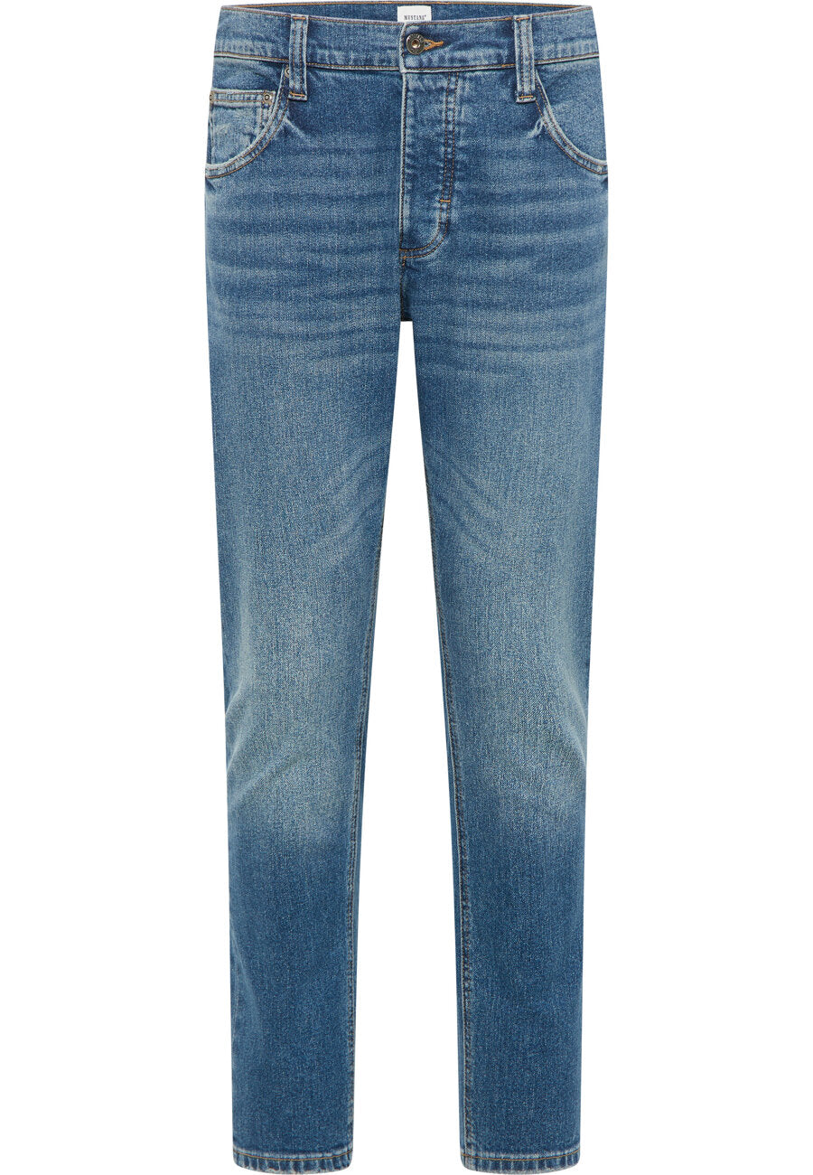 Męskie Spodnie Jeansowe MUSTANG Toledo Tapered Denim Blue 1014326 5000 774