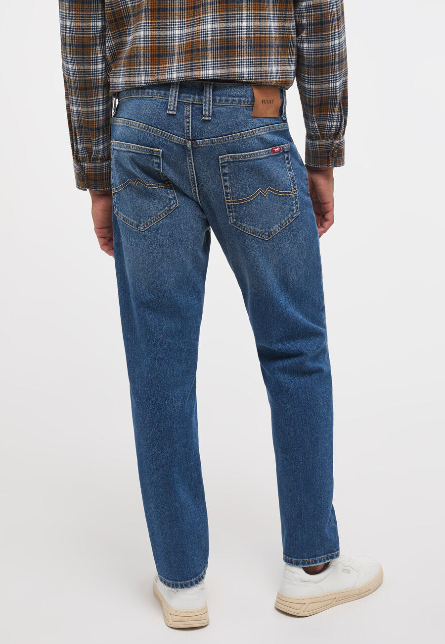 Męskie Spodnie Jeansowe MUSTANG Toledo Tapered Denim Blue 1014326 5000 774