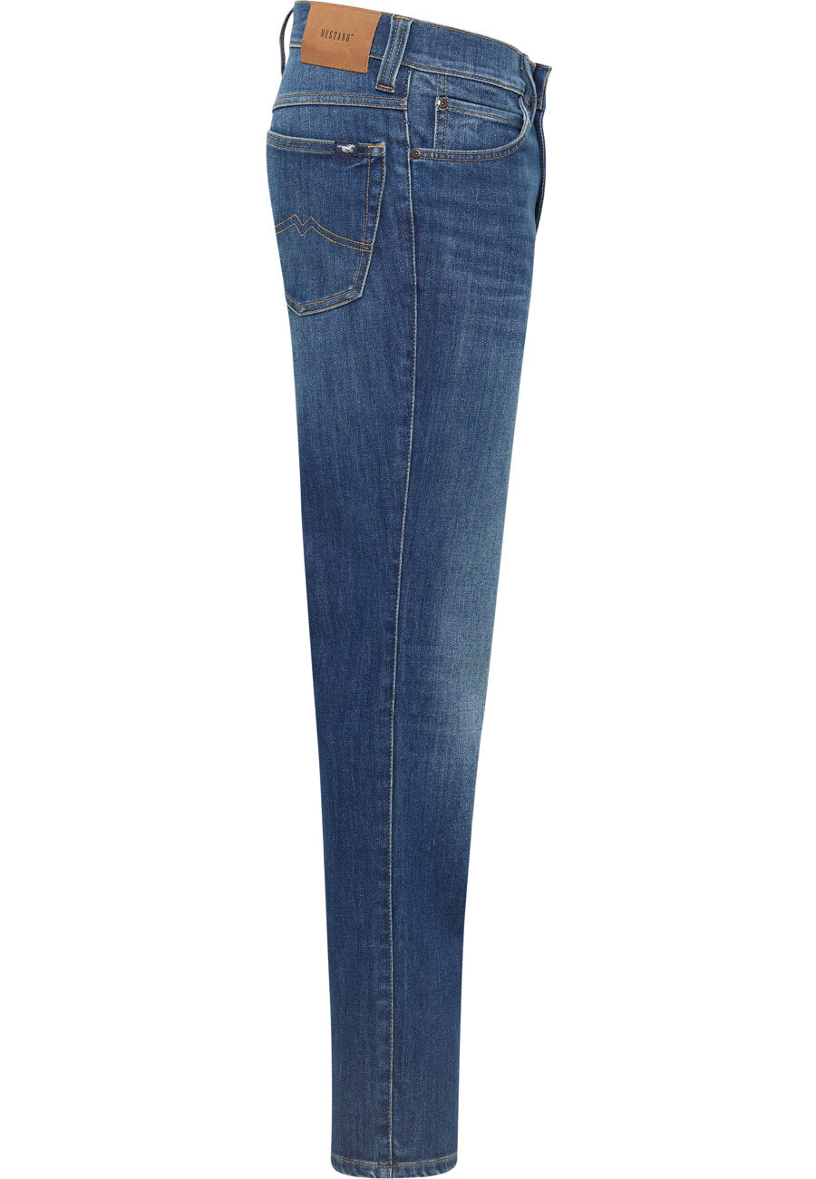 Męskie Spodnie Jeansowe MUSTANG Tramper Straight Denim Blue 1015516 5000 882