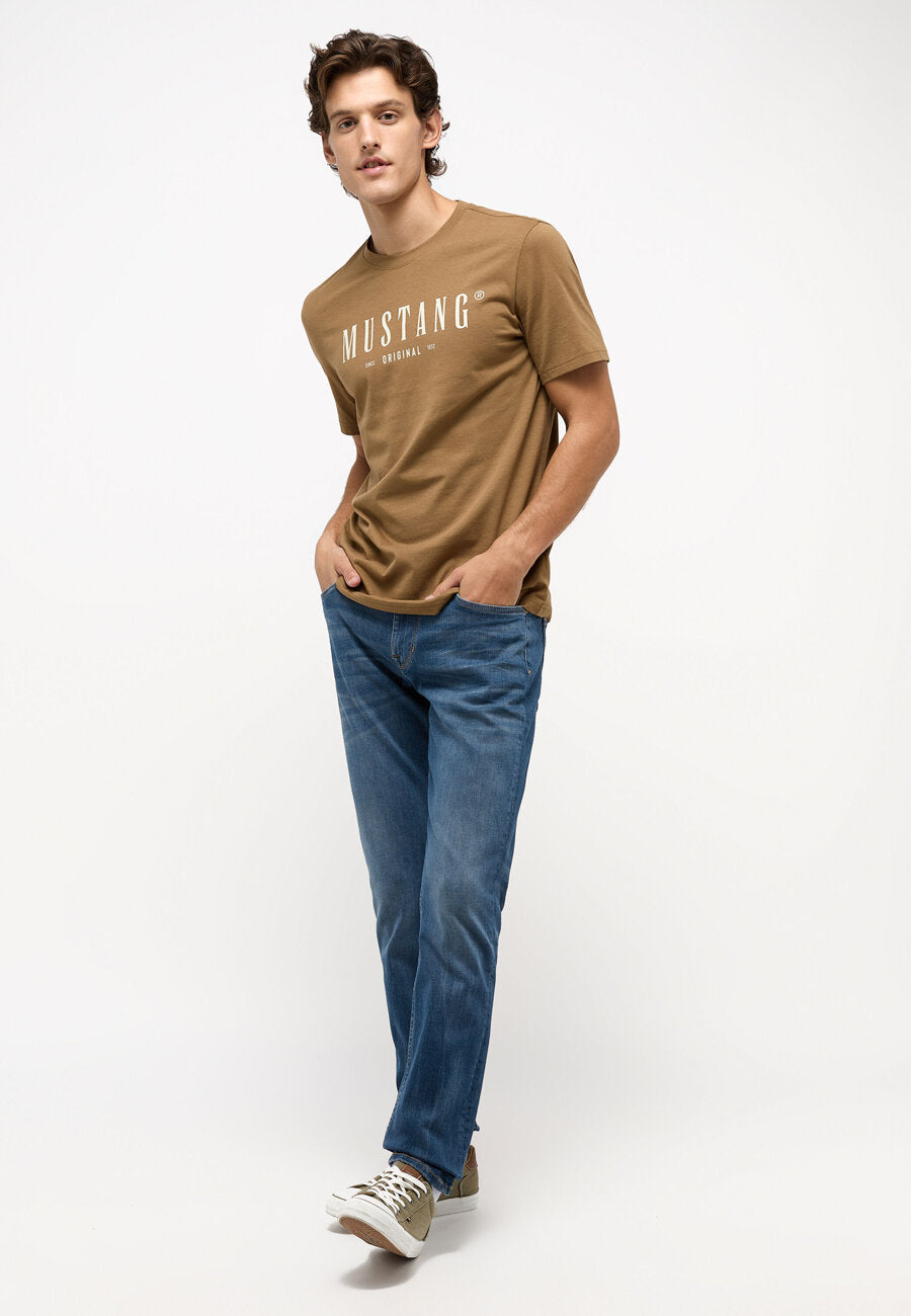 Męskie Spodnie Jeansowe MUSTANG Vegas Slim Denim Blue 1014590 5000 583