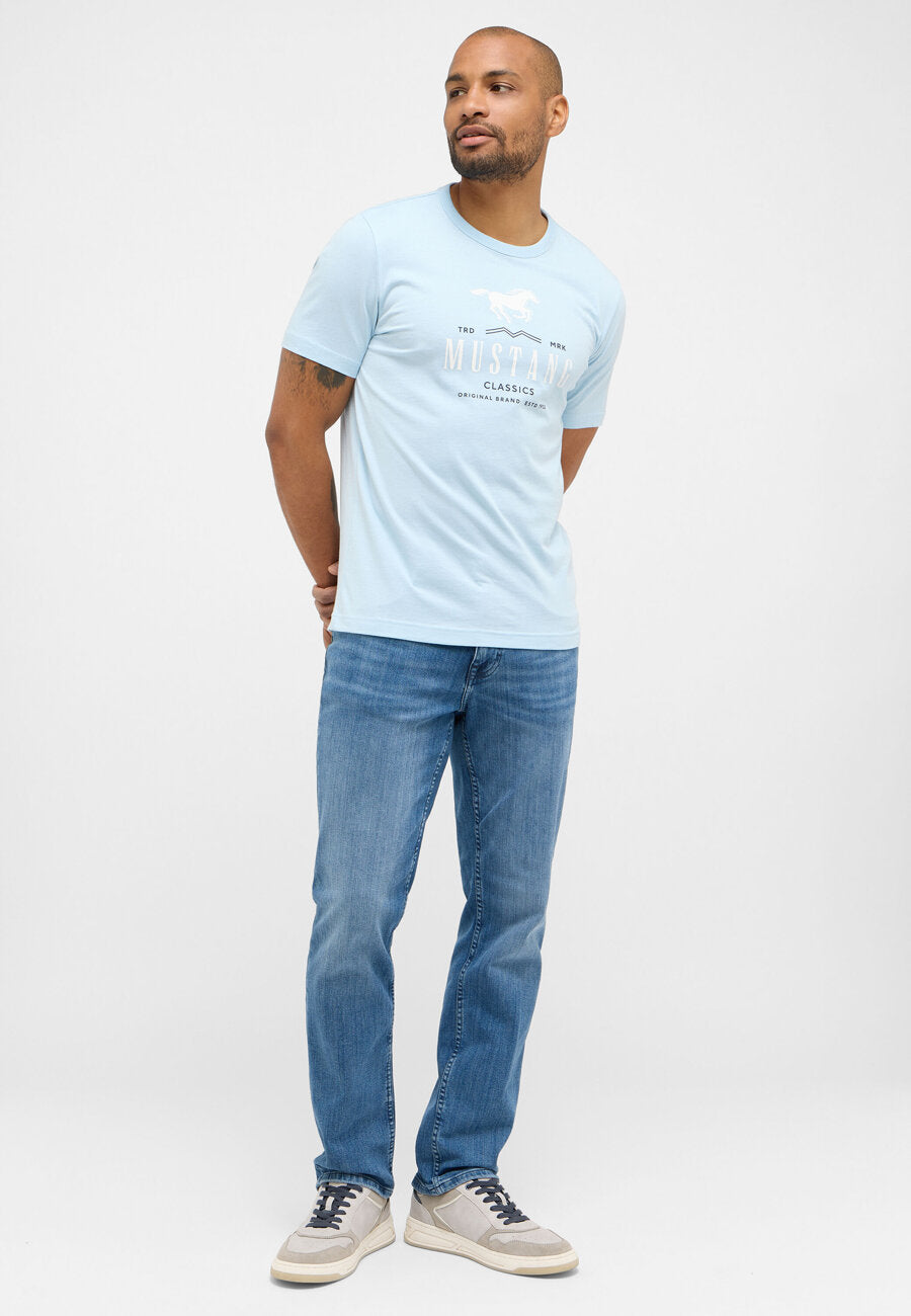 Męskie Spodnie Jeansowe MUSTANG Washington Straight Denim Blue 1015286 5000 313