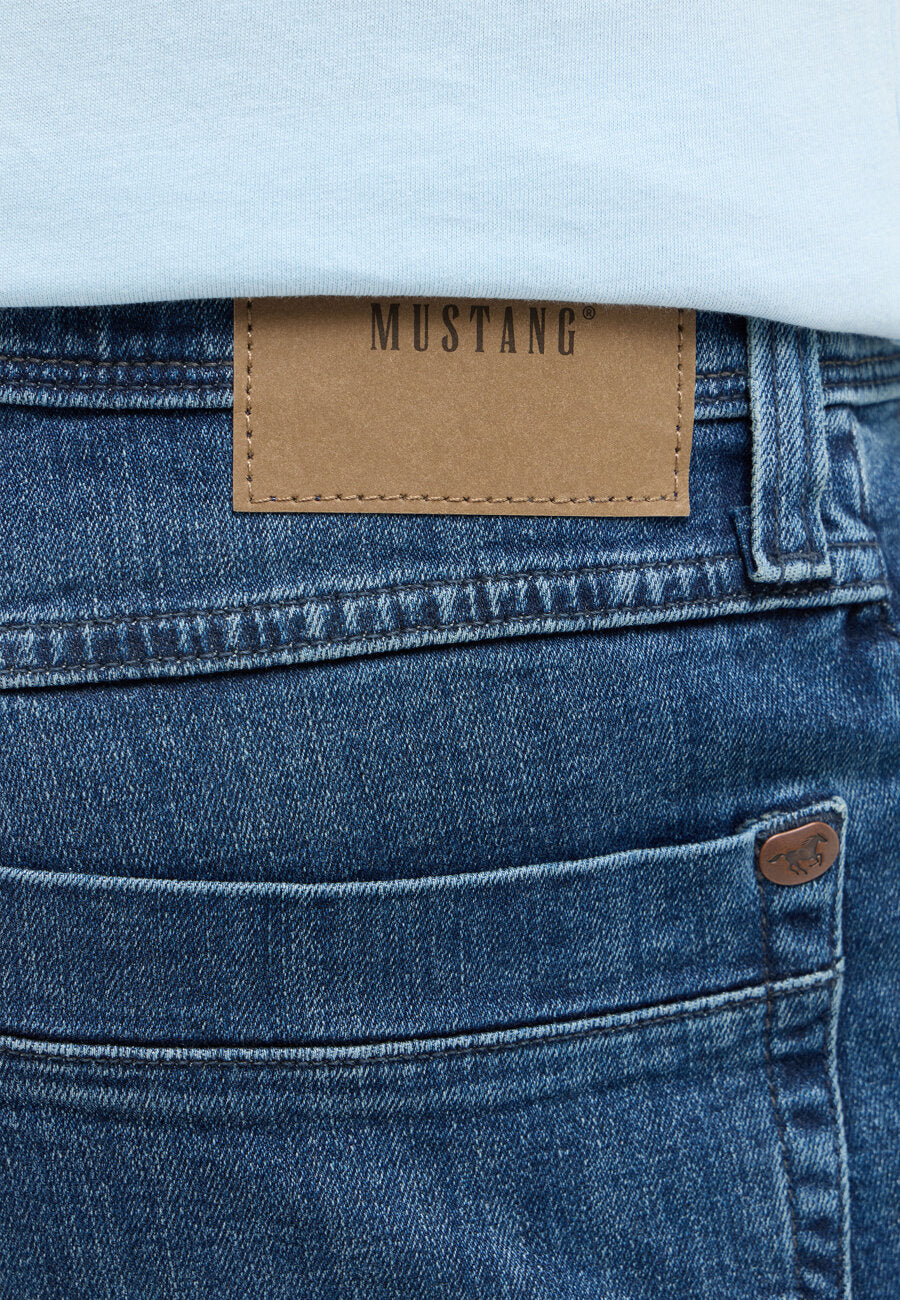 Męskie Spodnie Jeansowe MUSTANG Washington Straight Denim Blue 1015286 5000 883