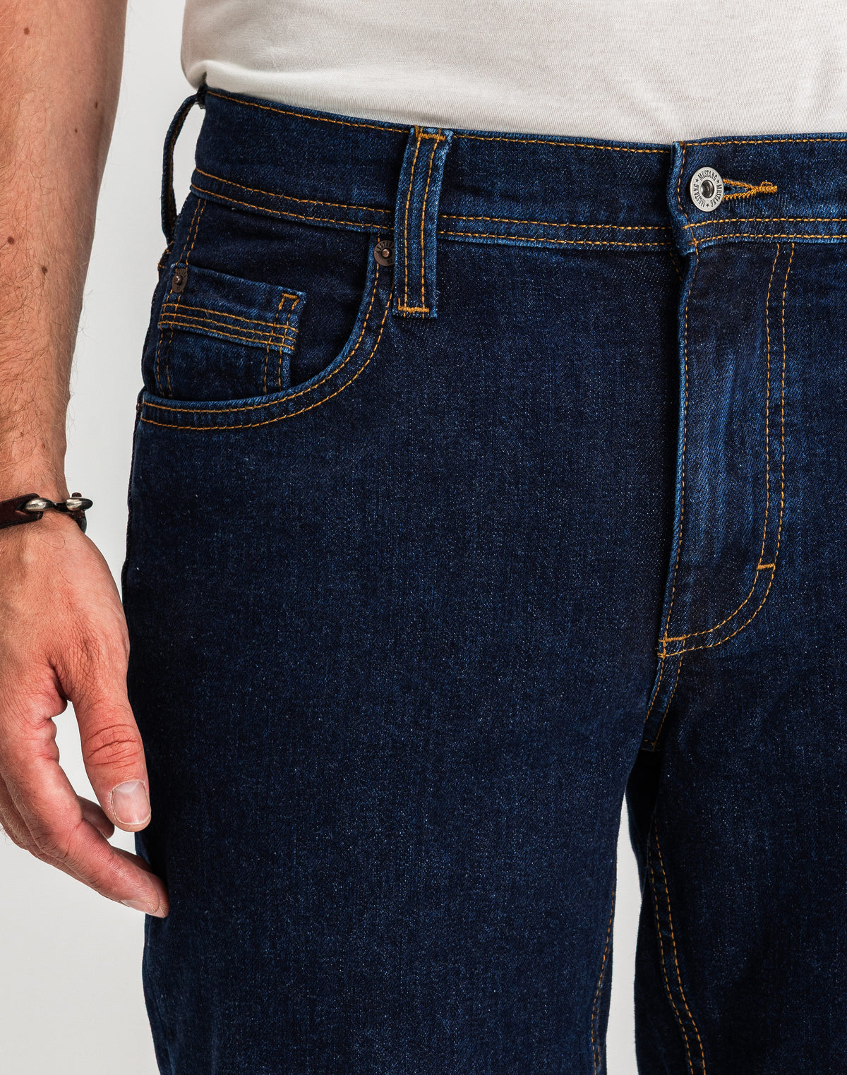 Męskie Spodnie Jeansowe MUSTANG Washington Straight Denim Blue 1016420 5000 940